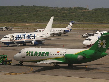 Laser and Rutaca Jets at Caracas Airport CCS